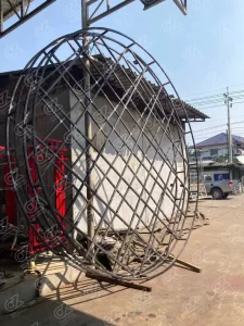 โครงป้ายวงกลม